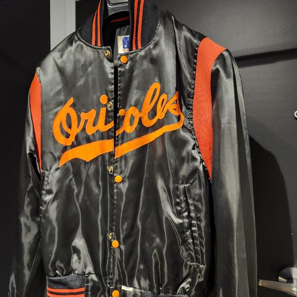 Mlb x Vintage 80’S Baltimore Orioles Jacket in Black - Picture 3 of 6